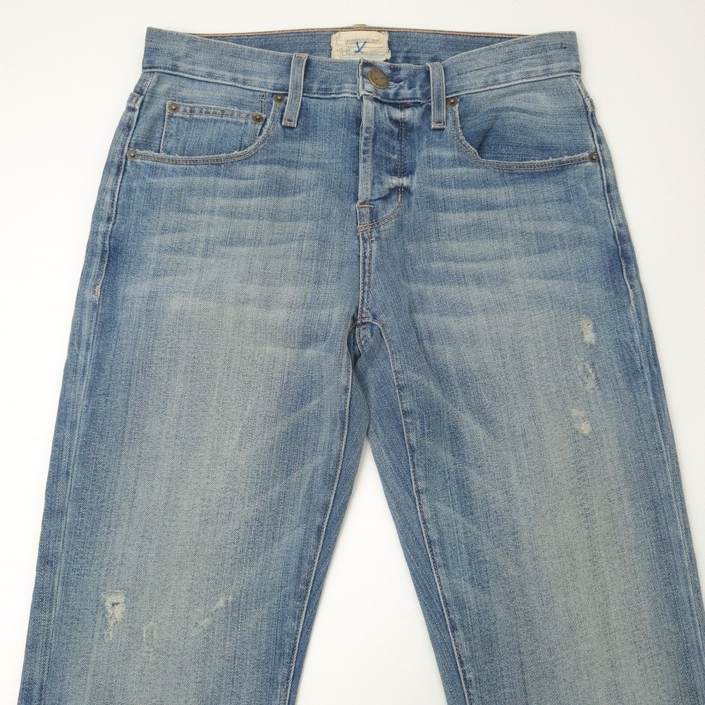 Current Elliott Crossover Button Fly Distressed S… - image 5